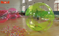 inflatable air zorb ball on water